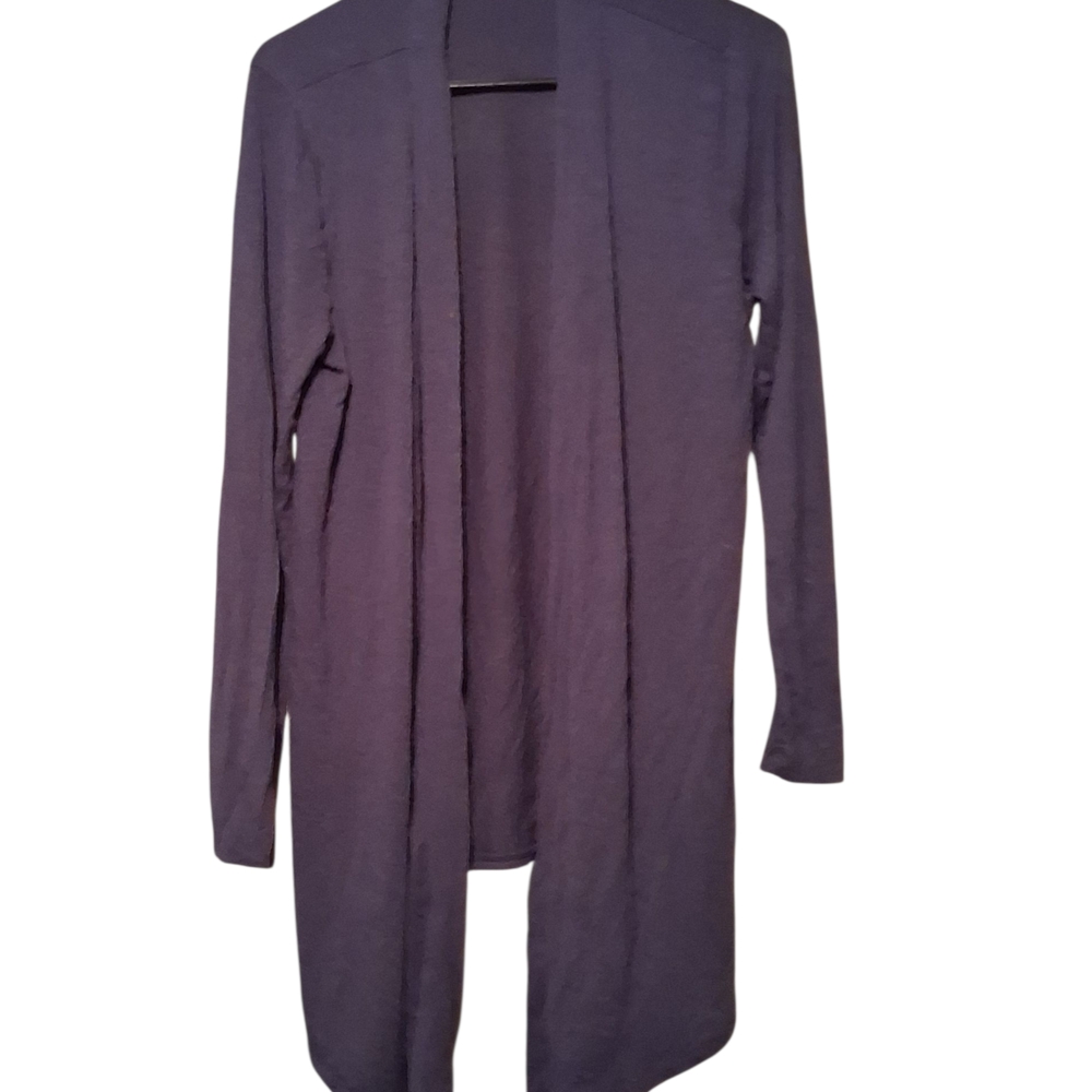 Source Unknown Purple Open Front Cardigan